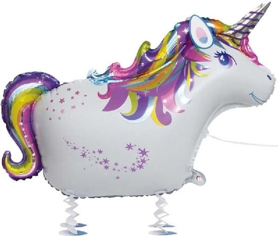 Unique Party Eenhoorn Airwalker Folie Ballon 86 cm | per stuk Unique Party Eenhoorn Airwalker Folie Ballon 86 cm | per stuk