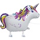 Folie ballon Walking pet Eenhoorn | 86 cm Folie ballon Walking pet Eenhoorn | 86 cm