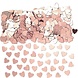 Riethmüller Confetti rosé-goud metallic hartjes | 14gr.