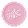 Assiette pour baby shower, cœurs roses, 18 cm | 8 pièces Assiette pour baby shower, cœurs roses, 18 cm | 8 pièces