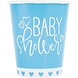 Unique Party Baby Shower cup hearts blue | 8 pieces
