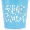 Unique Party Baby Shower cup hearts blue | 8 pieces Unique Party Baby Shower cup hearts blue | 8 pieces