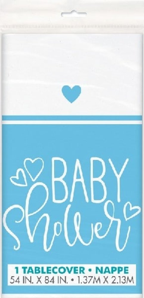 Unique Party Baby Shower Blue Tablecloth 137x213cm | per piece