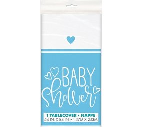 Unique Party Nappe bleue pour baby shower 137 x 213 cm | à l'unité
