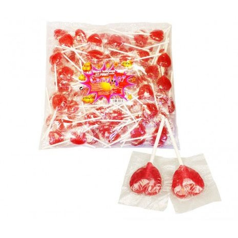 Hamlet Lolly Hartvorm 8cm | 100 stuks Hamlet Lolly Hartvorm 8cm | 100 stuks