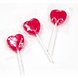 Hamlet Heart-shaped lollipop 8cm | 100 pieces