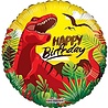 Roter Dino-Folienballon „Happy Birthday“ | 45 cm Roter Dino-Folienballon „Happy Birthday“ | 45 cm