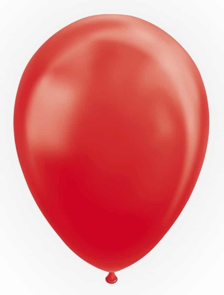 Ballons rouges métallisés 30 cm | 25 pièces