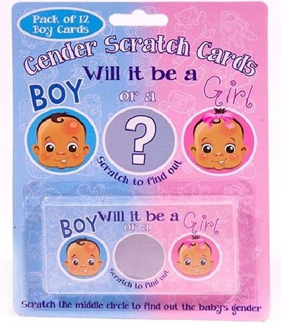 Gender Reveal Scratch Cards BOY | 12 pieces