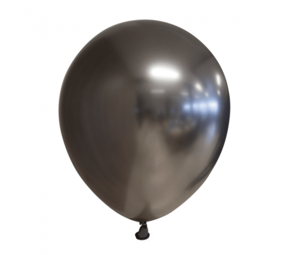 WeFiesta Space Grey Chrome Ballons 30 cm | 10 oder 100 Stück
