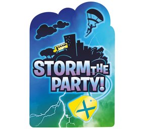 Riethmüller Fortnite Battle Royal Invitations | 8 pieces
