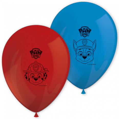 Procos Party Paw Patrol Rettungshelden-Luftballons 30 cm | 8 Stück