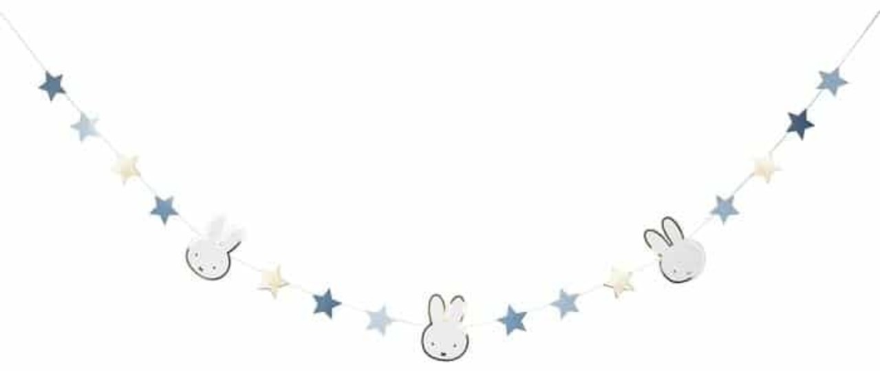 Haza - Witbaard Guirlande Miffy bleu ciel 3 mètres | à l'unité