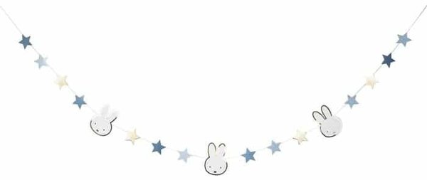 Haza - Witbaard Miffy Girlande, Babyblau, 3 Meter | pro Stück