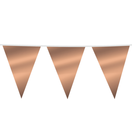 WeFiesta XL Wimpelkette in Metallic-Roségold | 10 m WeFiesta XL Wimpelkette in Metallic-Roségold | 10 m