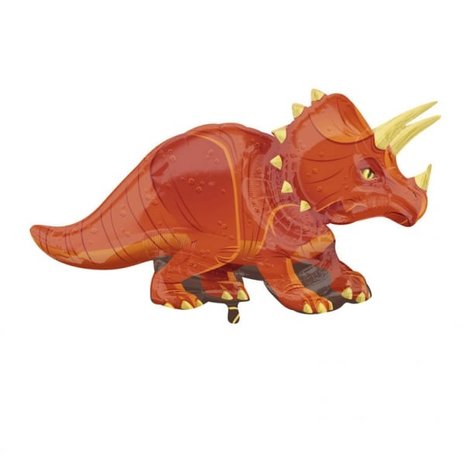 Anagram Ballon géant en aluminium Tricératops Dino | 106 x 60 cm