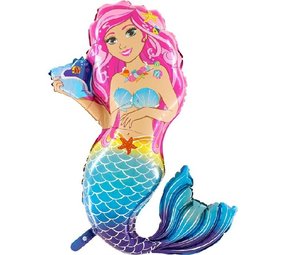 BOBOFUNNCO Mermaid SuperShape Balloon 117cm | per piece