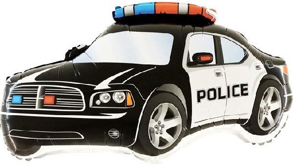 Supershape Folienballon Polizeiauto | 78 cm