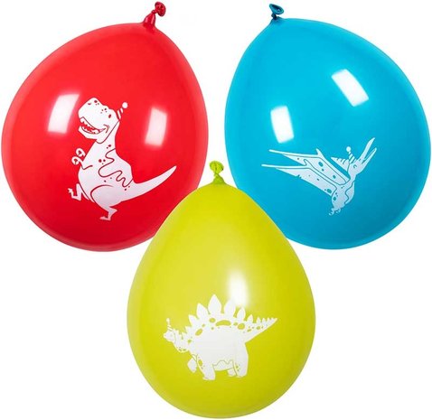 Boland Ballons de fête dinosaures 25 cm | 6 pièces