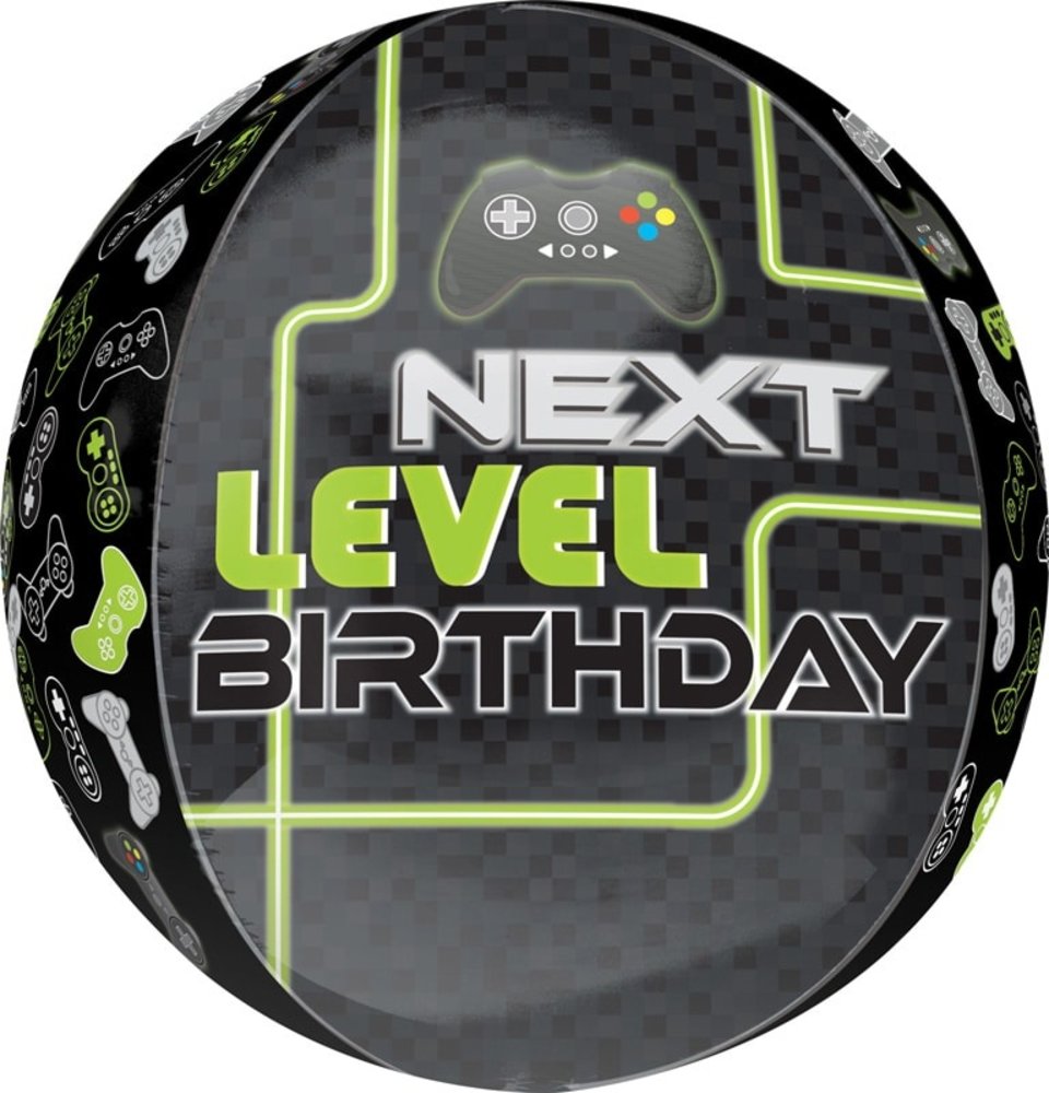 Game Controller Next Level Geburtstags-Orbz-Ballon 38 cm | pro Stück