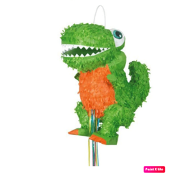 Unique Party Piñata à tirer 3D Dinosaure T-Rex 40x20x35cm | à l'unité