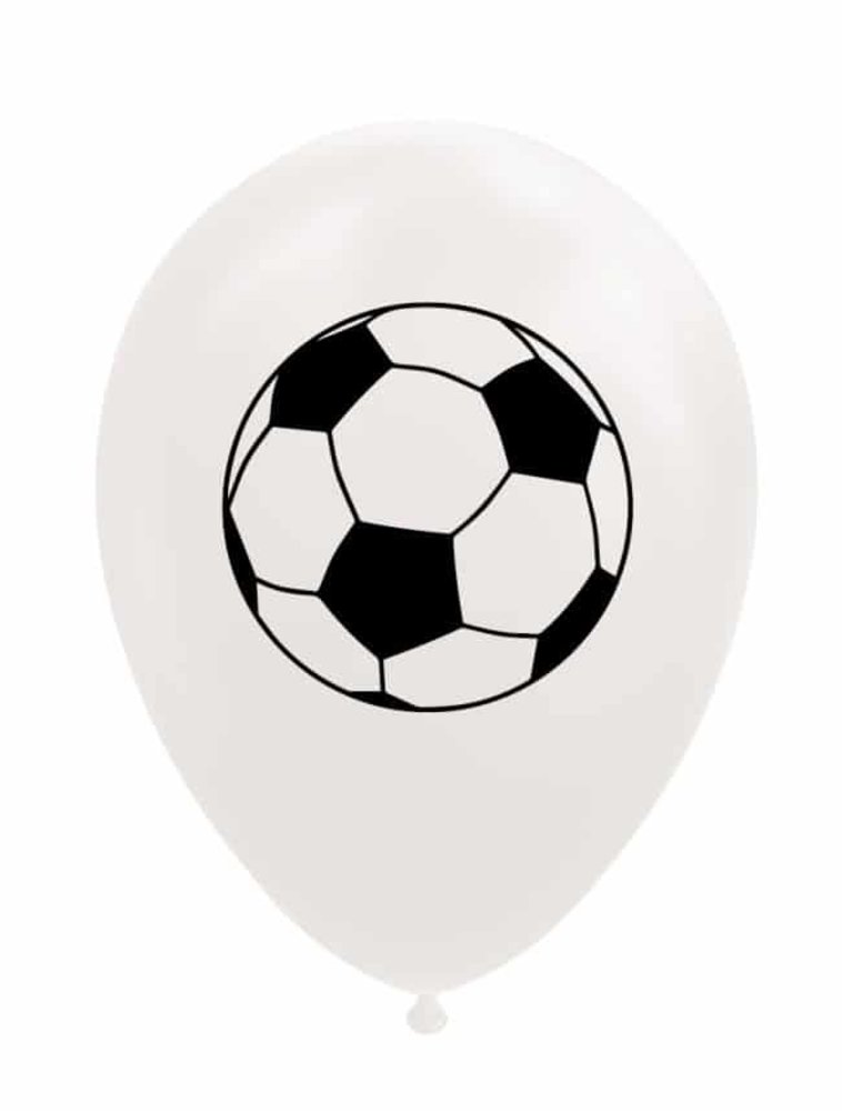 WeFiesta Fußballtor-Luftballons 30 cm | 8 Stück