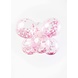 Ballons rose clair à confettis 30 cm | 6 pièces