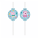 Amscan Pailles Peppa Pig « Jeux salissants » 21 cm | 4 pièces