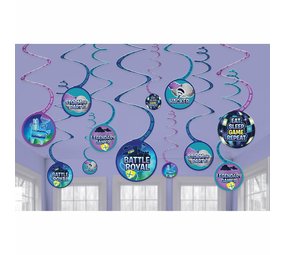 Amscan Décoration suspendue Fortnite Battle Royale | 6 pièces