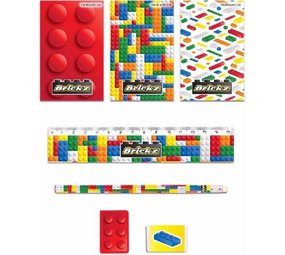 Henbrandt Lego Schrijfset 5-delig | per stuk Henbrandt Lego Schrijfset 5-delig | per stuk