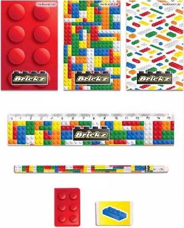 Henbrandt Ensemble d'écriture Lego 5 pièces | par pièce
