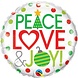 Helium balloon Peace Love and Joy | 45 cm