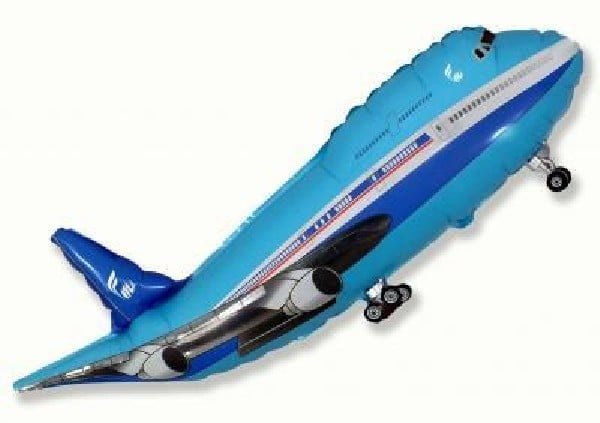 Heliumballon Flugzeug 76 cm | unaufgeblasen