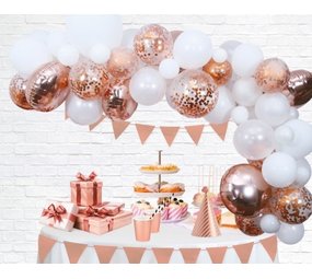 Roségoldener Ballonbogen