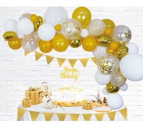 WeFiesta Goldener Ballonbogen