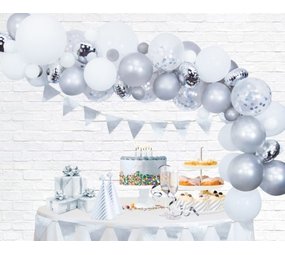 Silver Balloon Arch