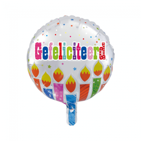 WeFiesta Ballon à l'hélium « Félicitations » 45 cm | Dégonflé