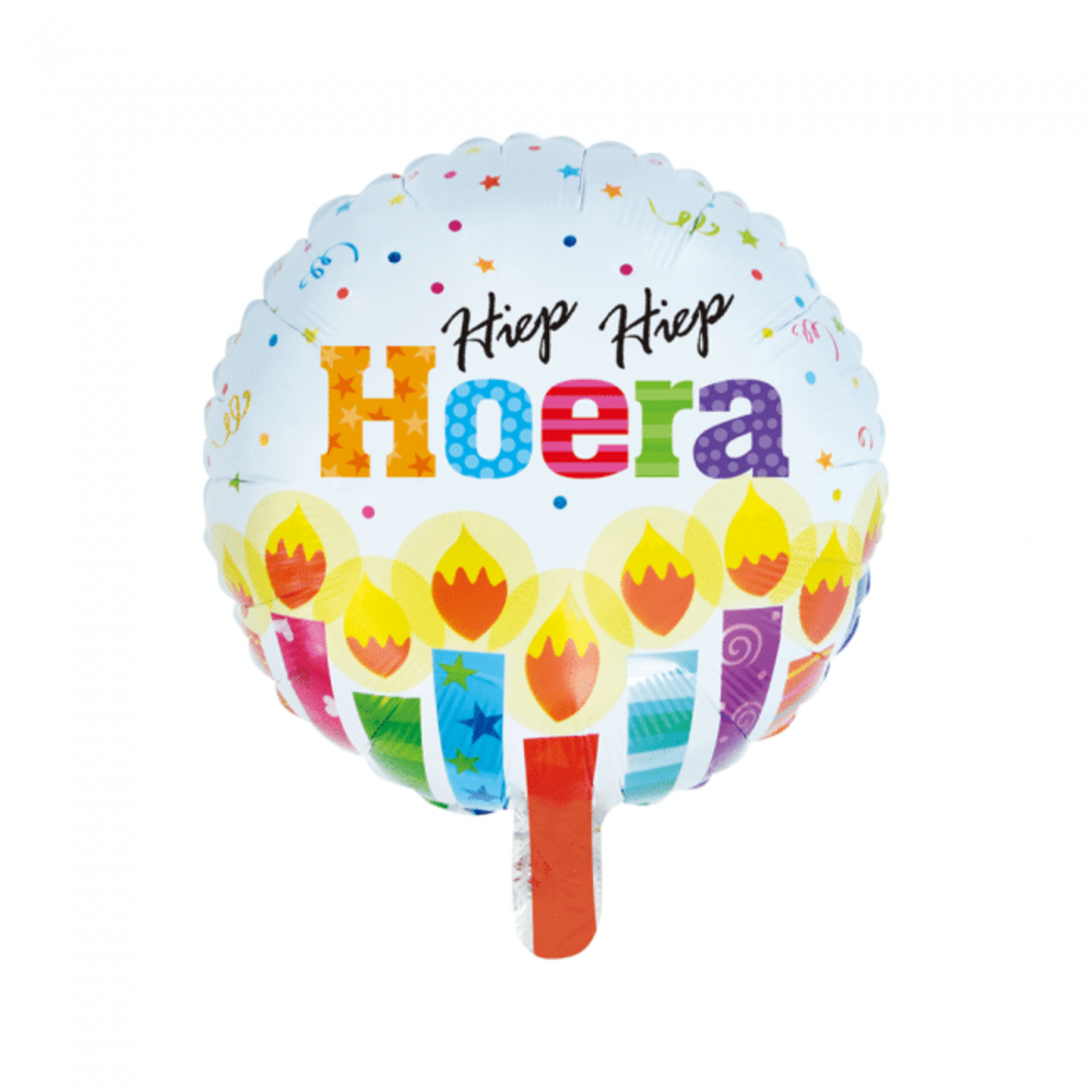WeFiesta Ballon à l'hélium Hip Hip Hourra | 45 cm