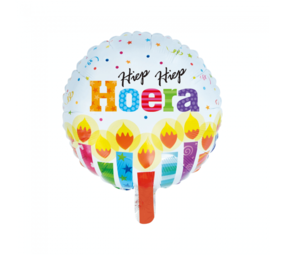 WeFiesta Ballon à l'hélium Hip Hip Hourra | 45 cm