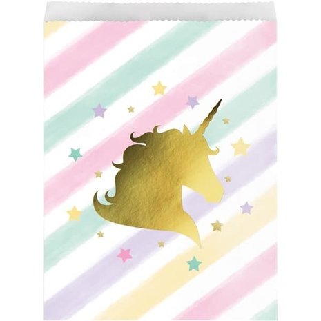 Creative Converting Unicorn Sparkle Party Bags | 10 pieces