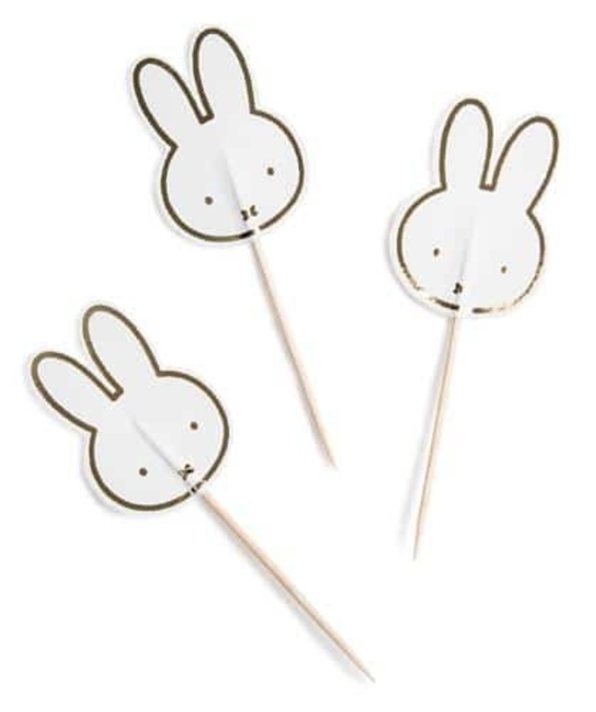 Haza - Witbaard Miffy Skewers 10cm | 8 pieces Haza - Witbaard Miffy Skewers 10cm | 8 pieces