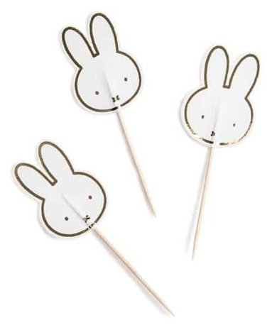 Haza - Witbaard Miffy Skewers 10cm | 8 pieces Haza - Witbaard Miffy Skewers 10cm | 8 pieces