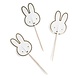 Haza - Witbaard Miffy-Spieße 10 cm | 8 Stück Haza - Witbaard Miffy-Spieße 10 cm | 8 Stück