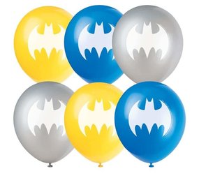 Unique Party Batman Ballonnen 30cm | 8 stuks Unique Party Batman Ballonnen 30cm | 8 stuks