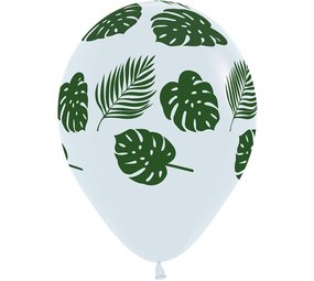 Ballons en forme de feuilles tropicales 30 cm | 5 pièces