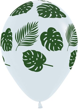 Ballons en forme de feuilles tropicales 30 cm | 5 pièces