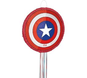 Unique Party Avengers Captain America 3D-Ziehpiñata 46 cm | pro Stück