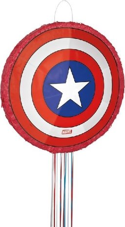 Unique Party Piñata 3D à tirer Captain America Avengers 46 cm | à l'unité