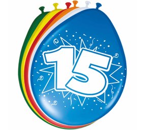 Folat Balloons 15 years 30cm | 8 pieces