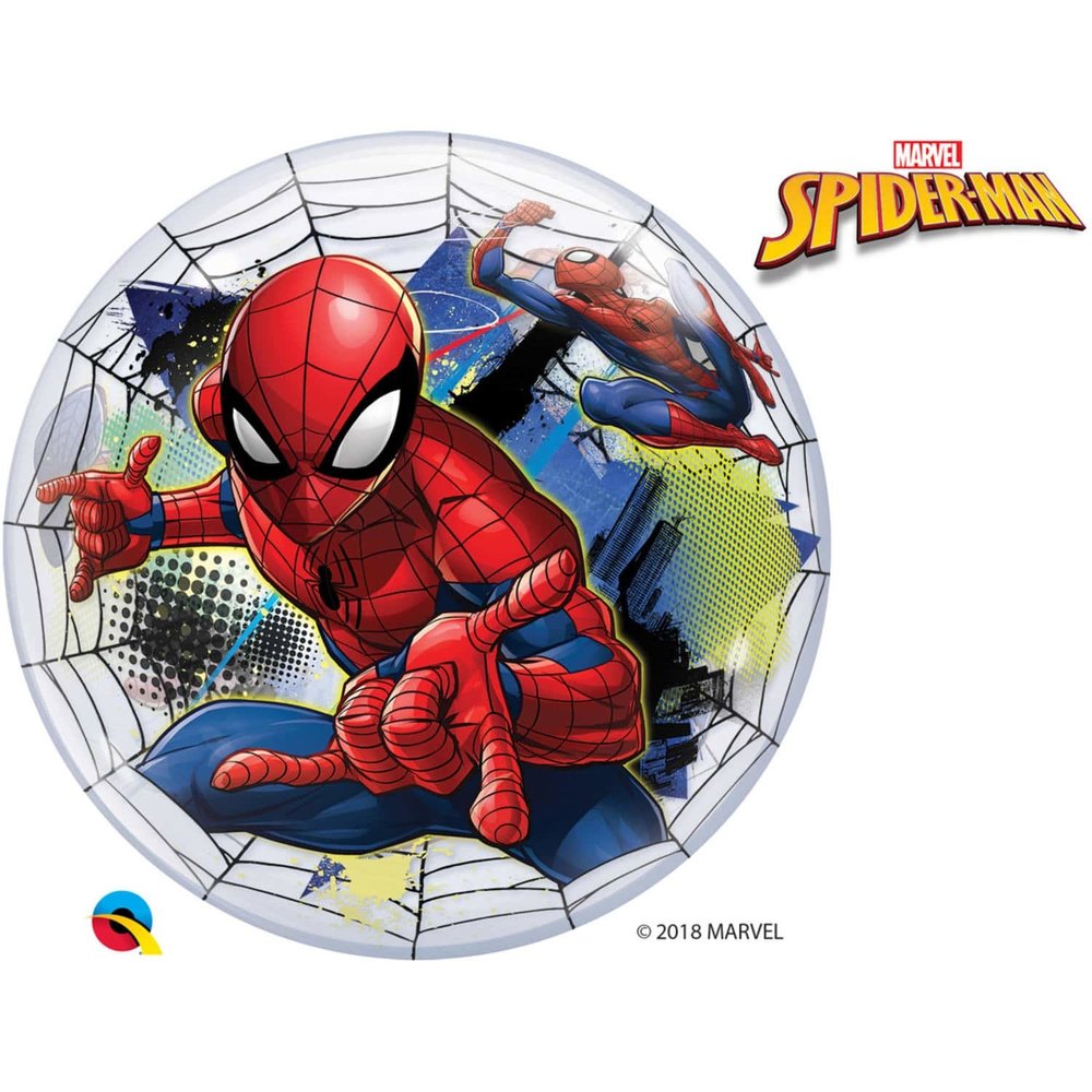 Qualatex Ballon Spiderman Bubbles 56 cm | à l'unité